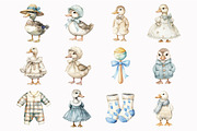 Watercolor Goose Nursery Clipart, a Seasonal Illustration by Design Market (Thumbnail 5 of 5)