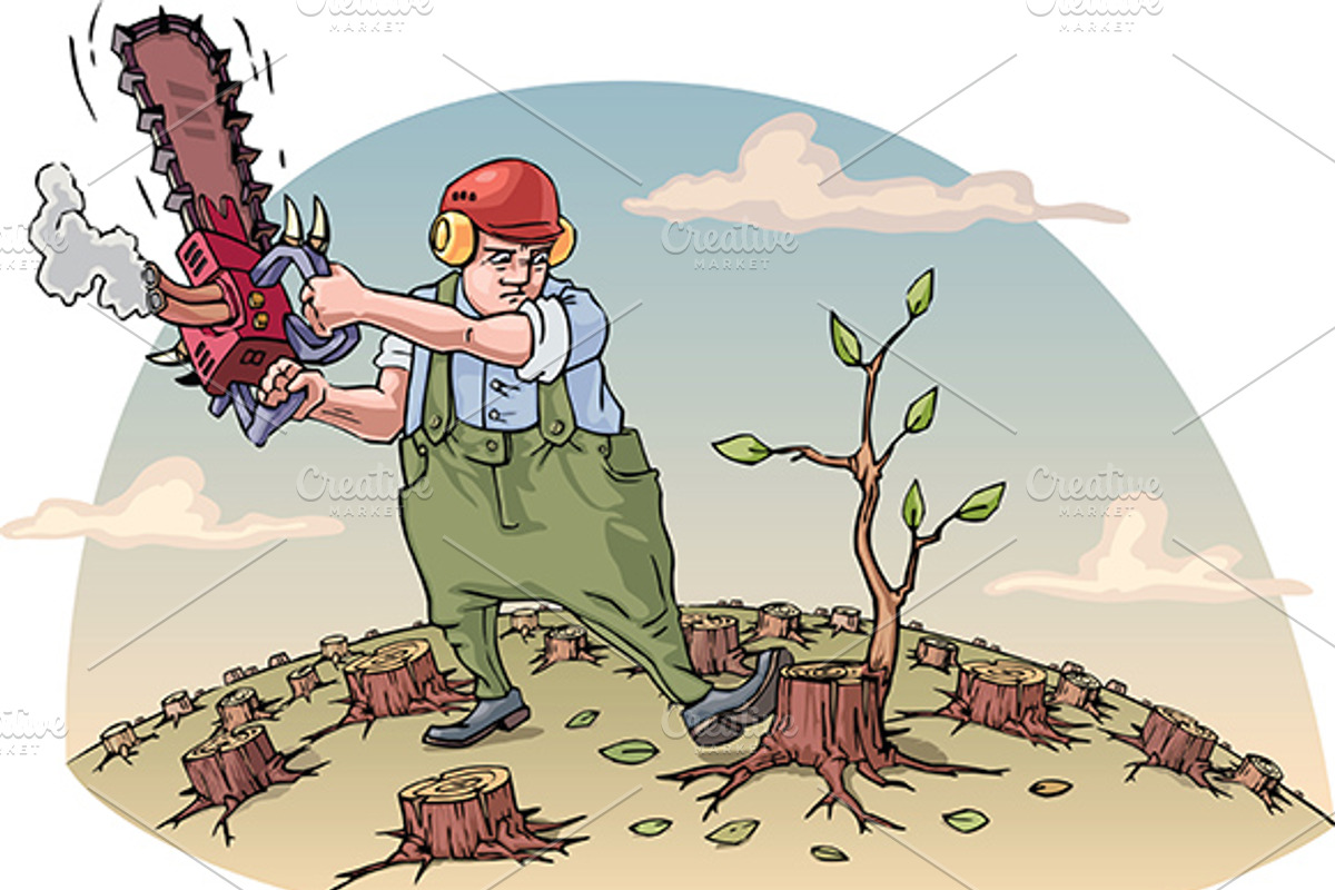 Destructing the forest, an Illustration by LEKS illustrations (Photo 1 of 4)