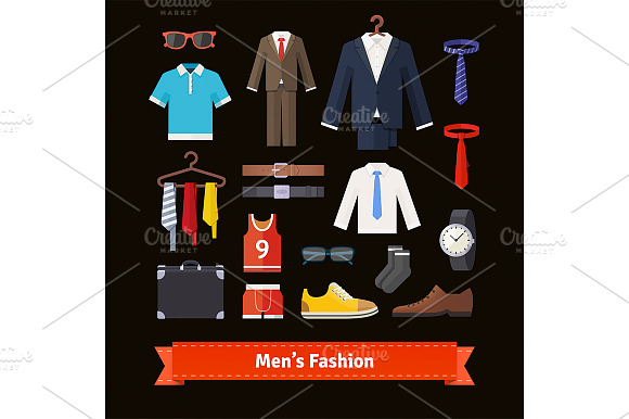 Men’S Fashion Colourful Set