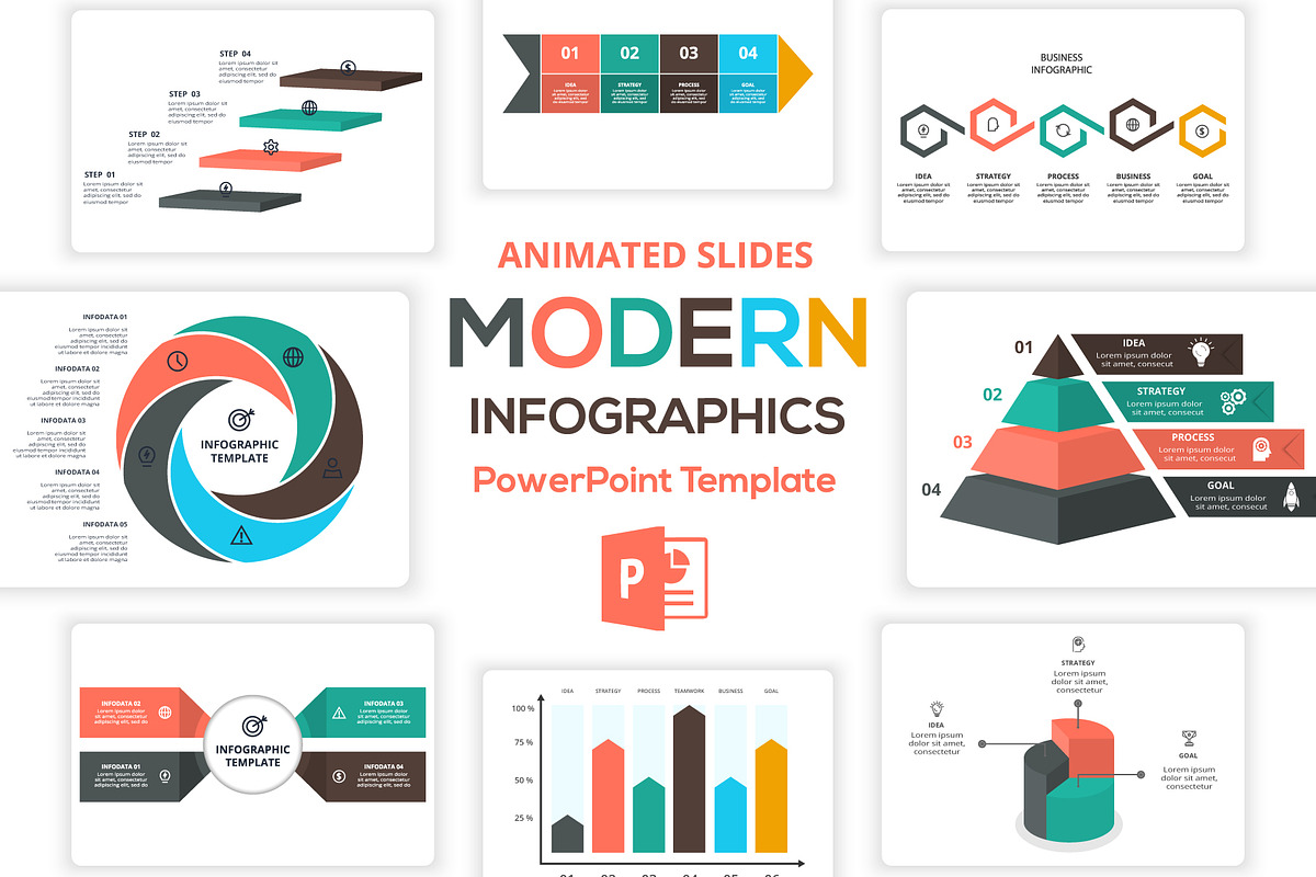 Set Presentation PowerPoint Template, a Presentation Template by Infographics project (Photo 5 of 21)