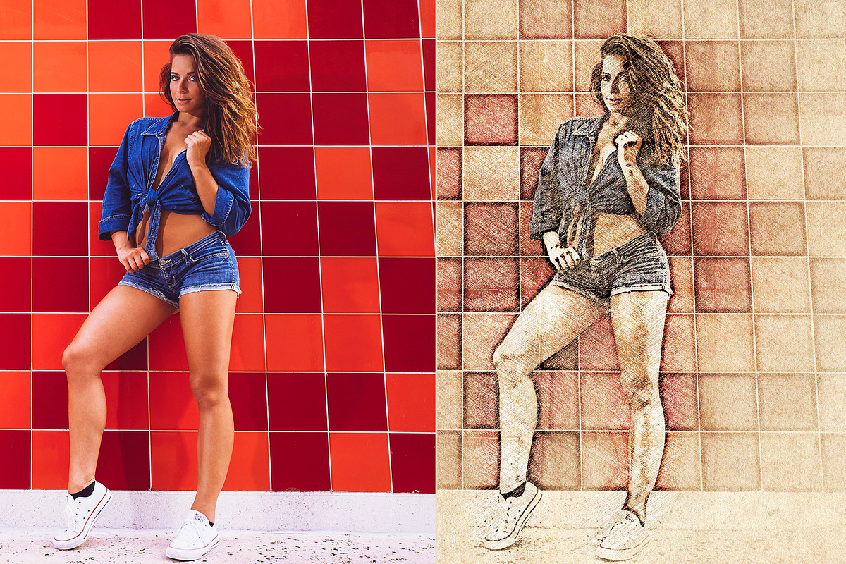 Pastel Drawing - Photoshop Action, an Action Add-On by Viktor (Photo 5 of 8)
