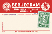 Beruegram, a Sans Serif Font by Megflags (Thumbnail 1 of 9)