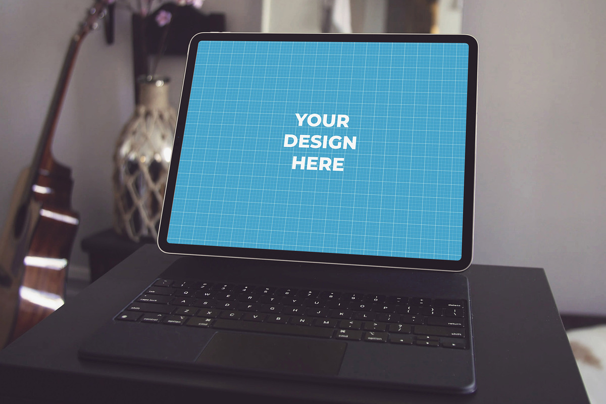 12 PSD Ipad Pro Keyboard Mockup #1, an iPad Mockup by Laura (Photo 10 of 13)