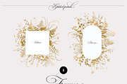 Gilded Petals Gold Foliage, an Illustration by SunnyAfternoons (Thumbnail 6 of 13)