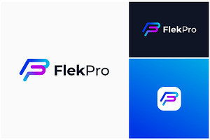 Letter FP Colorful Gradient Logo, a Branding & Logo Template by ika trisiana