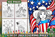 4 th of July Coloring Pages, an Object Graphic by protabsorkar11 (Thumbnail 1 of 4)