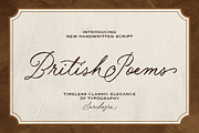 British Poems - Old Handwritten Font, a Script Font by Sarid Ezra (Thumbnail 11 of 11)