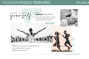 Instagram Puzzle Templates Wellness