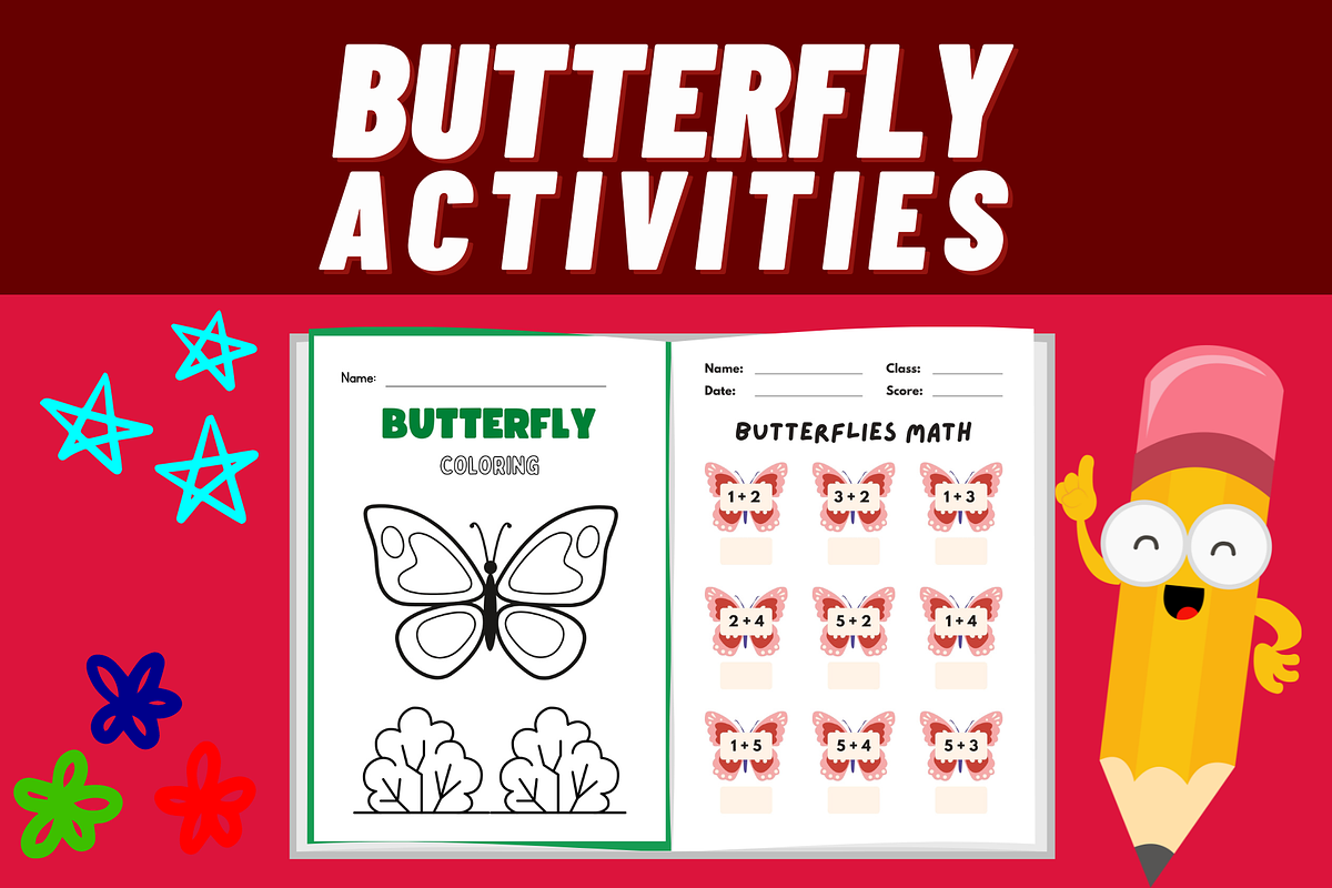 Butterfly Crafts Activities Workbook, a Templates & Theme by Premium Digital Templates (Photo 1 of 4)