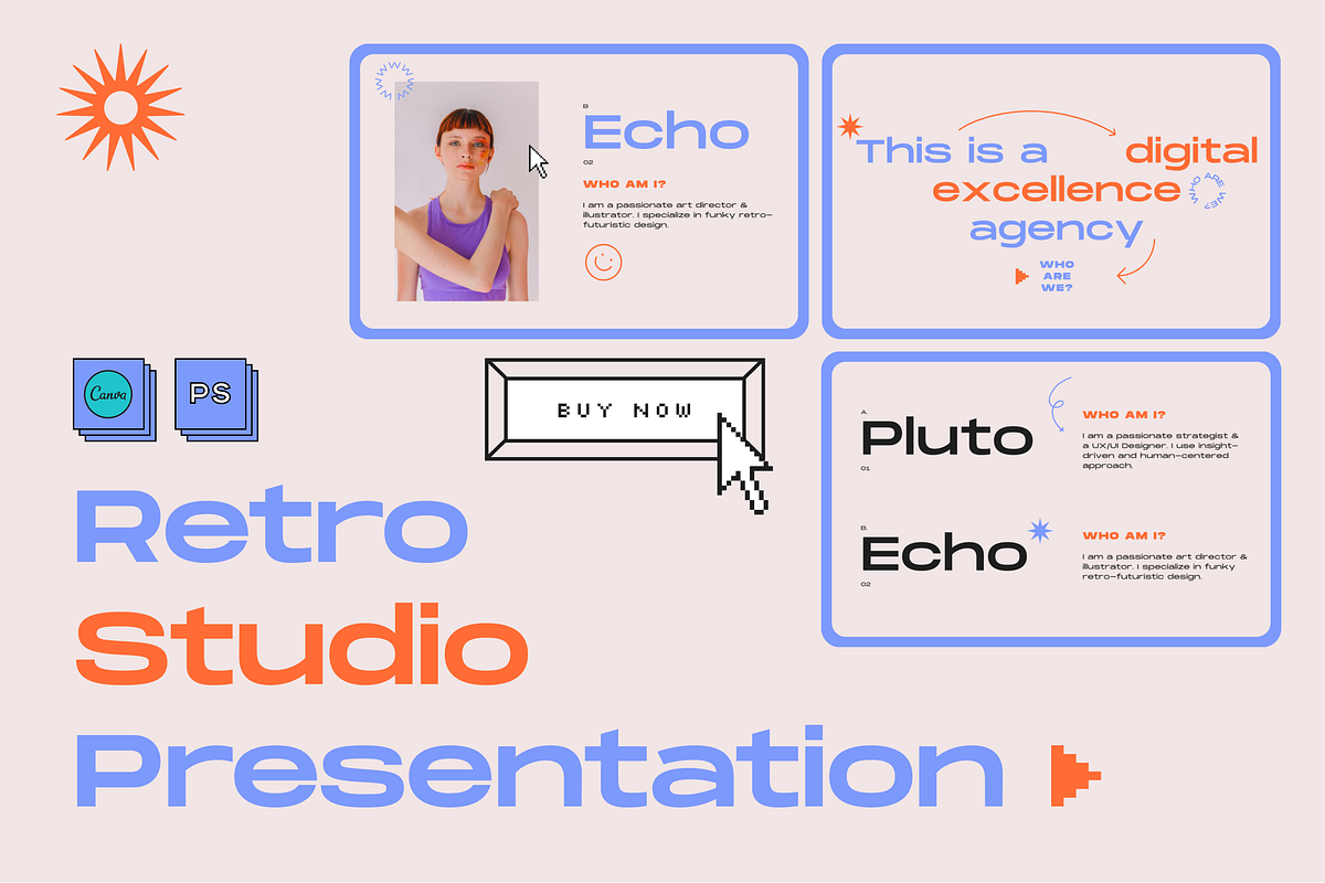 Canva Retro Business Presentation PS, a Presentation Template by Luna Studio (Photo 1 of 10)