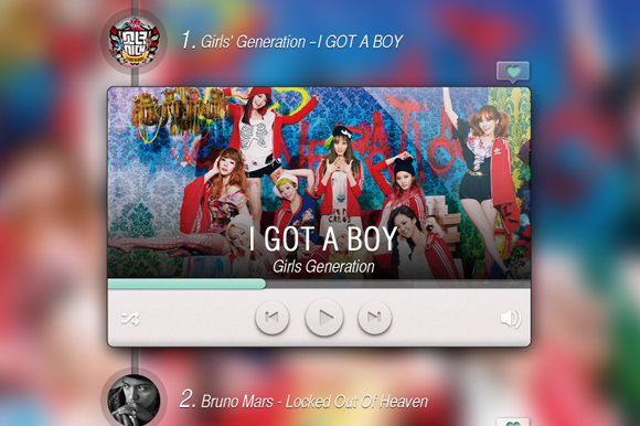 Music Player - Time Line preview 2