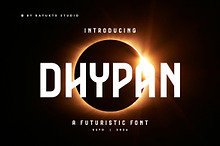 Dhypan a Futuristic Font