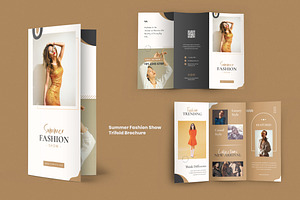 Summer Fashion Show Trifold Brochure