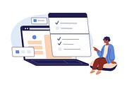 Online survey and feedback concept, a Person Illustration by Good Studio (Thumbnail 3 of 5)