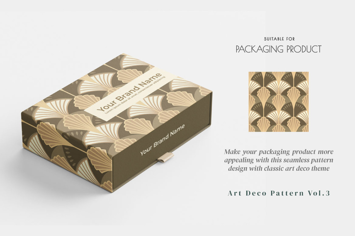 Art Deco Pattern, a Pattern Graphic by Bewalrus Studio (Photo 3 of 9)