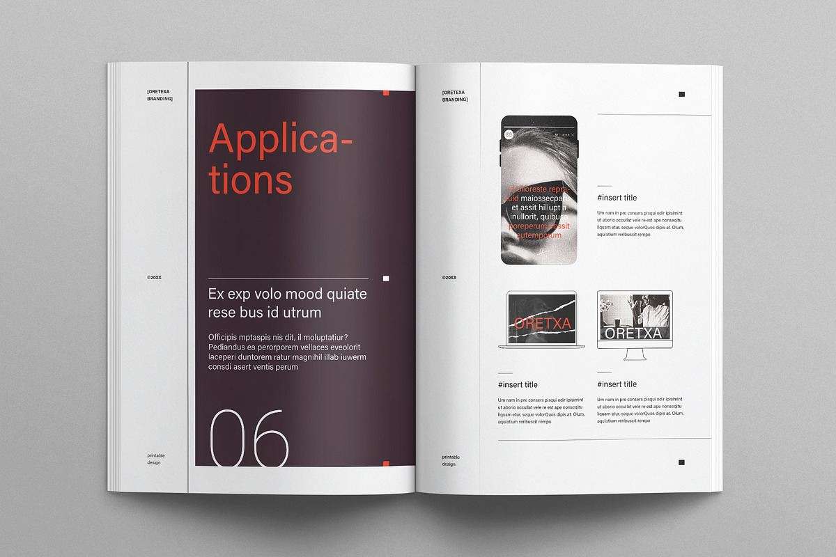 Creative Brand Identity Guidelines, a Brochure Template by E-Type (Photo 10 of 12)