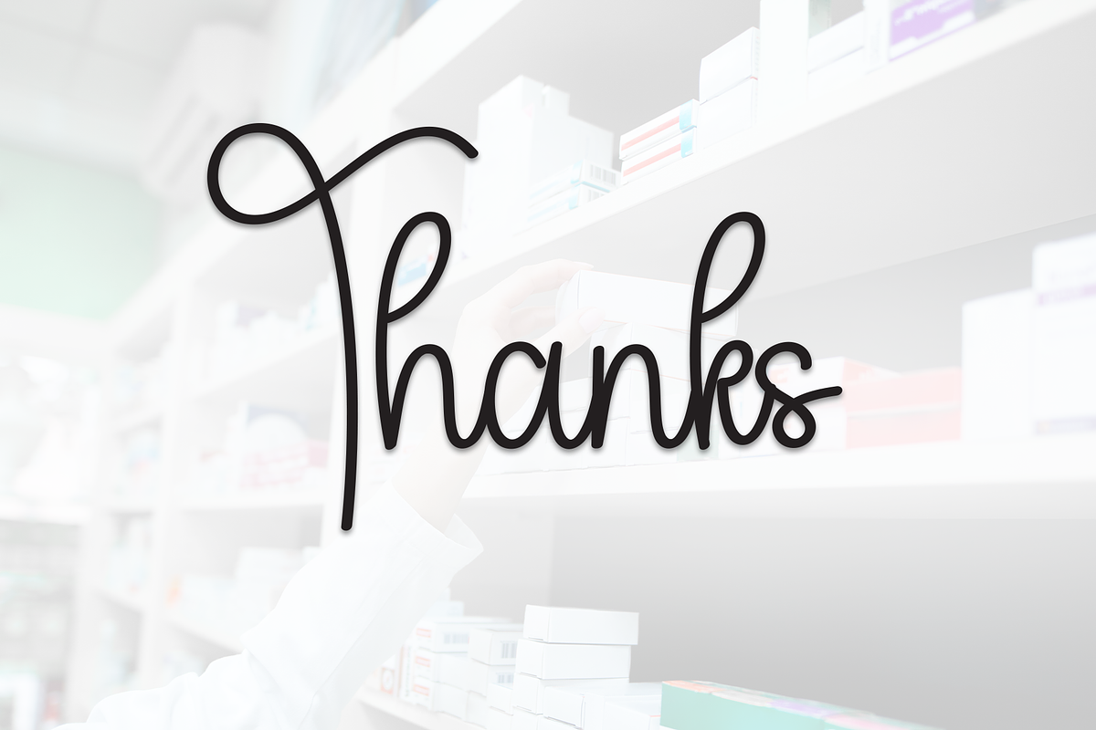 Medication | Script Font, a Handwritten Font by Scratchones (Photo 9 of 9)
