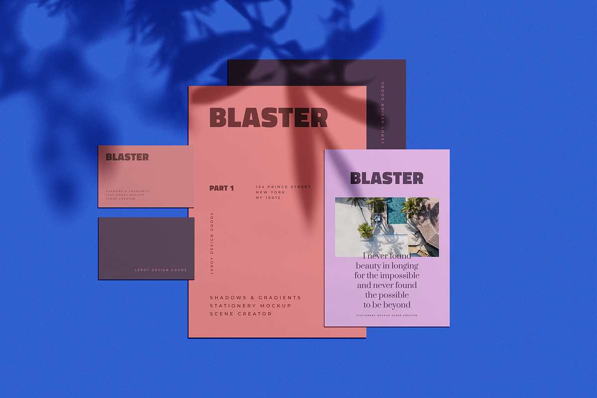 BLASTER Shadow Gradient Mockup Scene, a Product Mockup by LEROY Design (Photo 9 of 10)