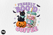 Vintage Halloween Coffee Sublimation, a Seasonal Illustration by CraftArtStudio (Thumbnail 1 of 4)