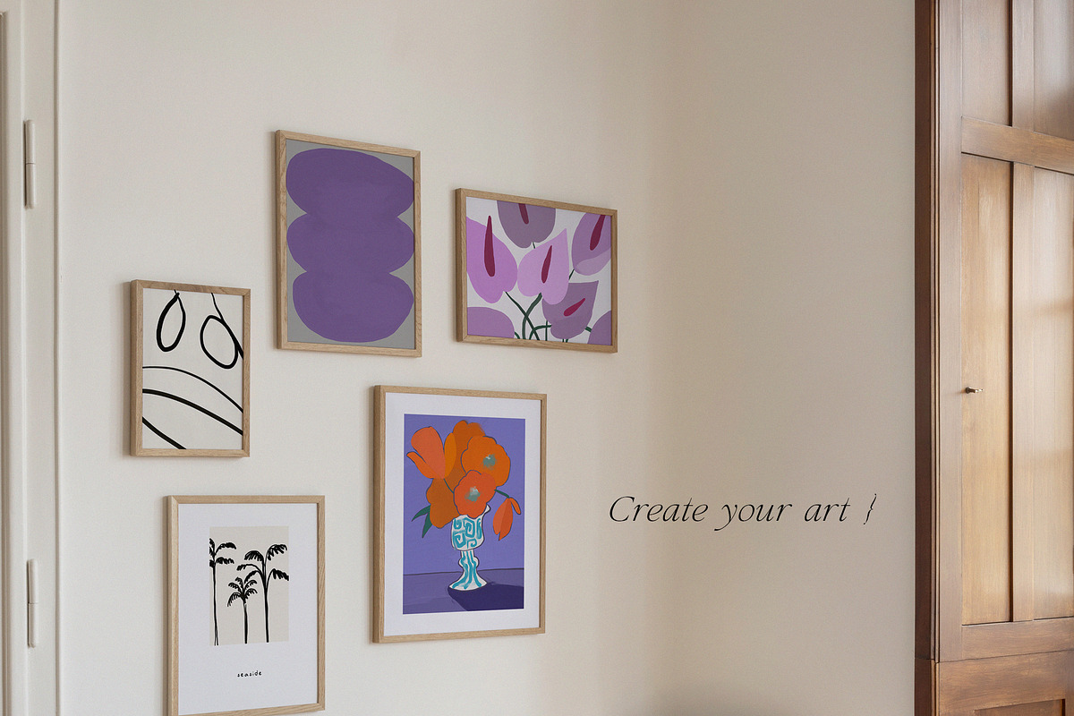 GALLERY WALL Modern Posters, a Decorative Illustration by Lana Elanor (Photo 2 of 13)