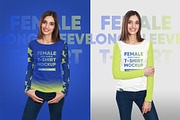 Female Long Sleeve T-Shirt Mockups, a Shirt Mockup by Hi, Mock-Up! (Thumbnail 5 of 9)