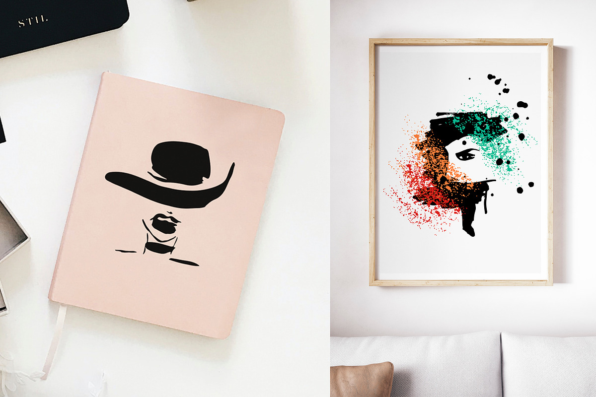 Female faces.T-shirt designs, an Object Graphic by Vera●Suleimanova (Photo 3 of 12)