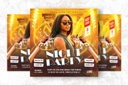 Night Party Flyer Design Template, a Flyer Template by Shajib Shikder (Thumbnail 2 of 2)