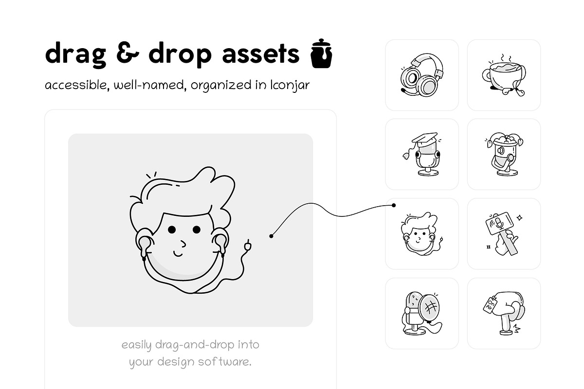 Podcast and Communication Icons, an Outline Icon by Vectors Market (Photo 4 of 10)