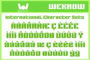 Sideways Rain font, a Font by weknow (Thumbnail 8 of 8)