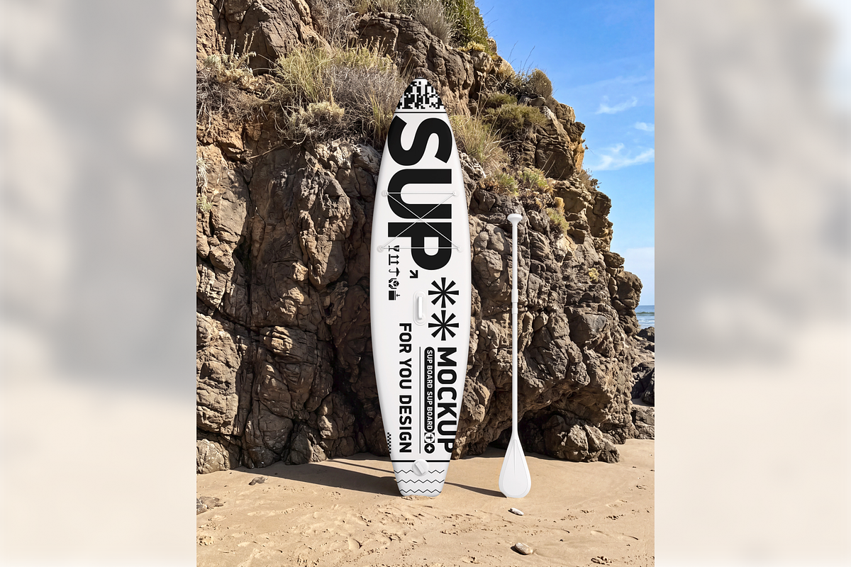 SUP Board Mockup, an Advertising Mockup by PopotLane (Photo 9 of 9)