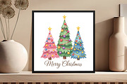 Merry Christmas Tree Png Design, an Illustration by Black Bird Studio (Thumbnail 4 of 4)