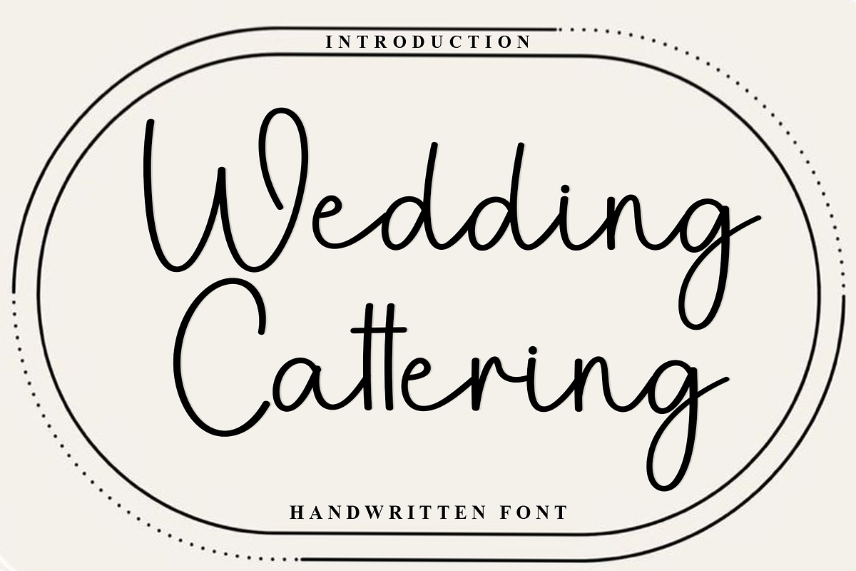 Wedding Cattering, a Handwritten Font by InermediaSTUDIO (Photo 1 of 8)