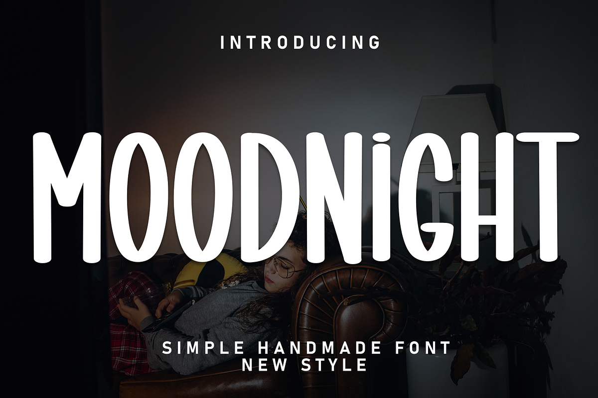 Moodnight | Script Font, a Script Font by Scratchones (Photo 1 of 7)