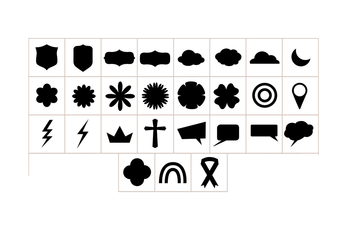 150 Shape Stamps for Procreate, a Brush Add-On by aivos (Photo 5 of 7)