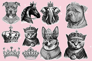 Royal Animals Procreate Brushes