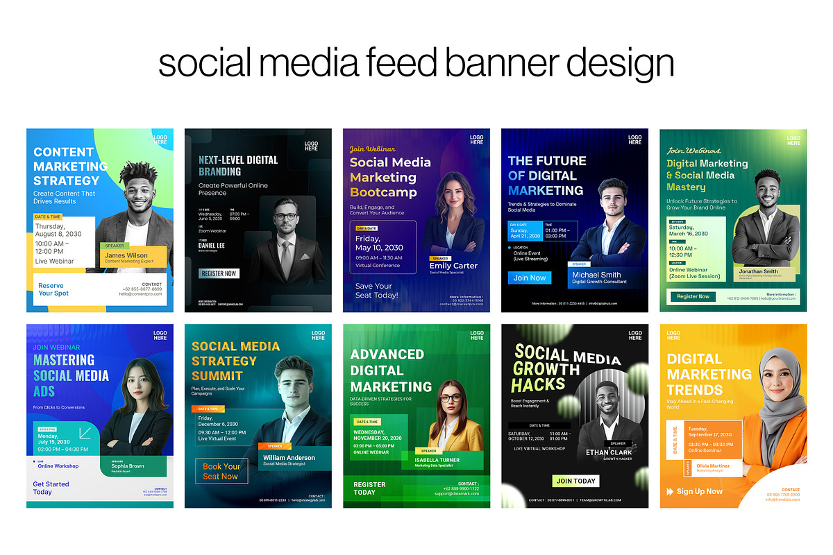 Bundles Social Media Feed Design, a Social Media Template by Evloxx Studio (Photo 1 of 5)
