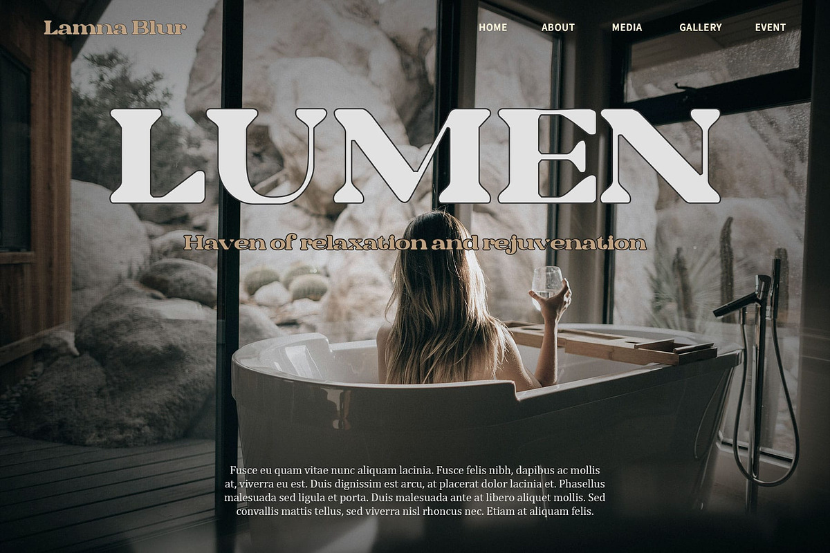 Lamna Blur, a Serif Font by Craft Supply Co. (Photo 3 of 8)