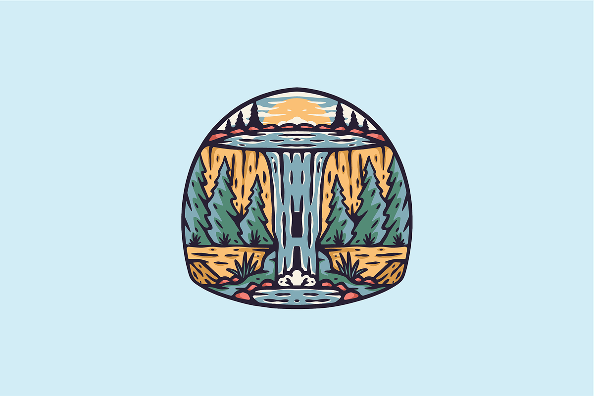 Mountain Escape, an Object Illustration by nomlimo.com (Photo 1 of 2)