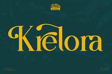 Krelora - Serif Typeface Font