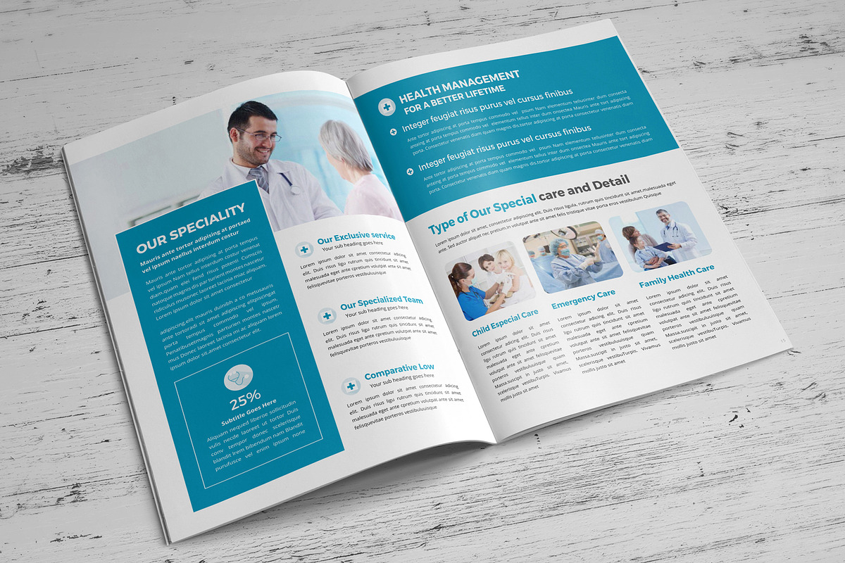 Medical Healthcare Brochure V5, a Brochure Template by JanySultana (Photo 3 of 12)
