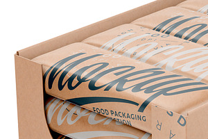 Kraft Snack Bars Display Box Mock-up