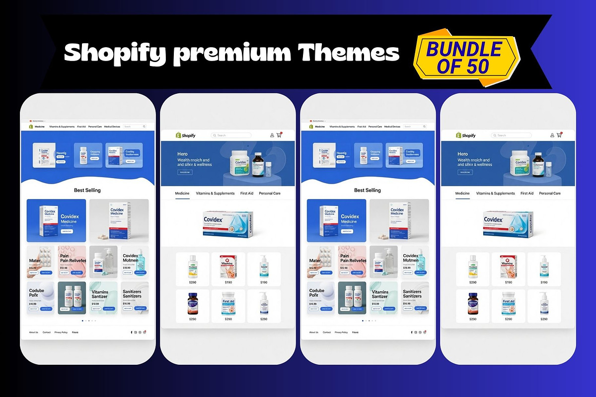 Shopify Premium Themes Bundle 50, a Shopify Template by Aban's World (Photo 5 of 60)