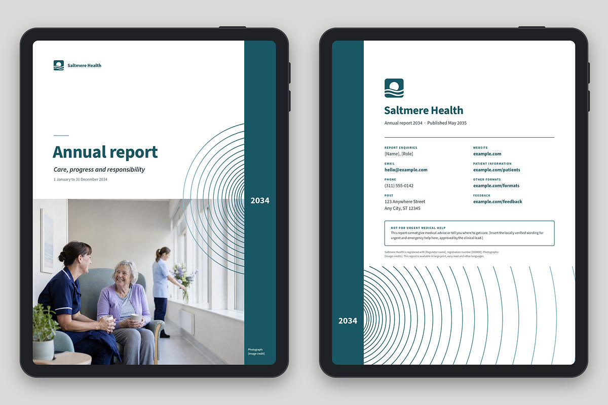 Hospital Annual Report Template, a Brochure Template by BrandPacks (Photo 5 of 6)