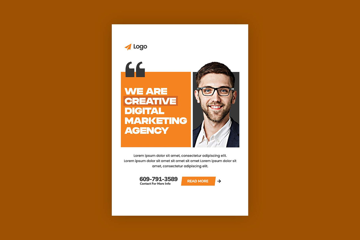 Marketing Agency Professional Flyer, a Flyer Template by Saman Osama (Photo 2 of 3)