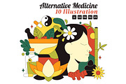 10 Alternative Medicine Illustration, a Healthcare Illustration by denayunebgt (Thumbnail 1 of 4)