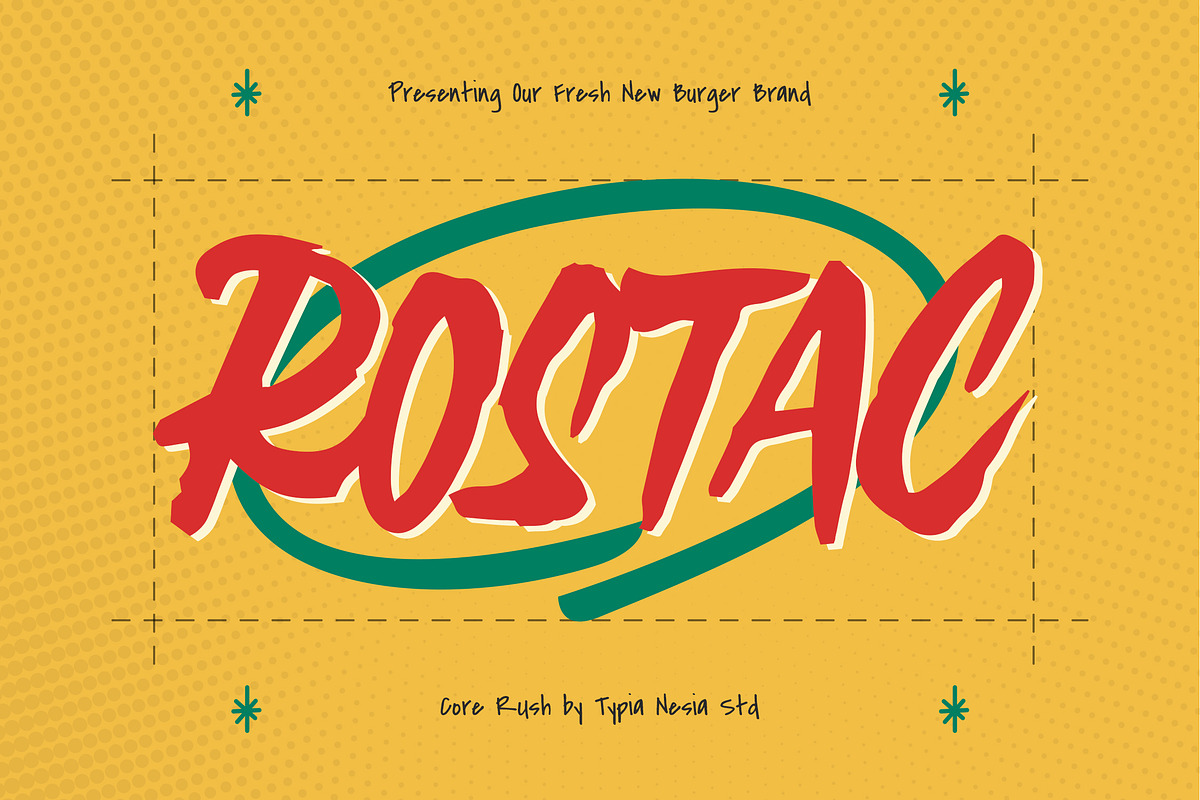 Core Rush - Retro Bodega Brush Font, a Handwritten Font by Typia Nesia (Photo 4 of 10)