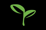 Leaf icon design template, a Solid Icon by Sumberpangan (Thumbnail 3 of 3)
