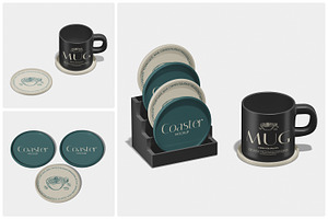 Coaster Mockupa, a Household Mockup by Unerispace
