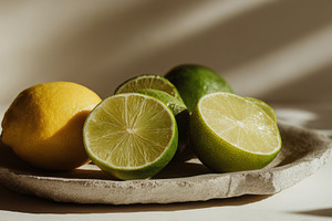 Stone Plate with Citrus Slices, a Food & Drink Photo by Virgo Studio