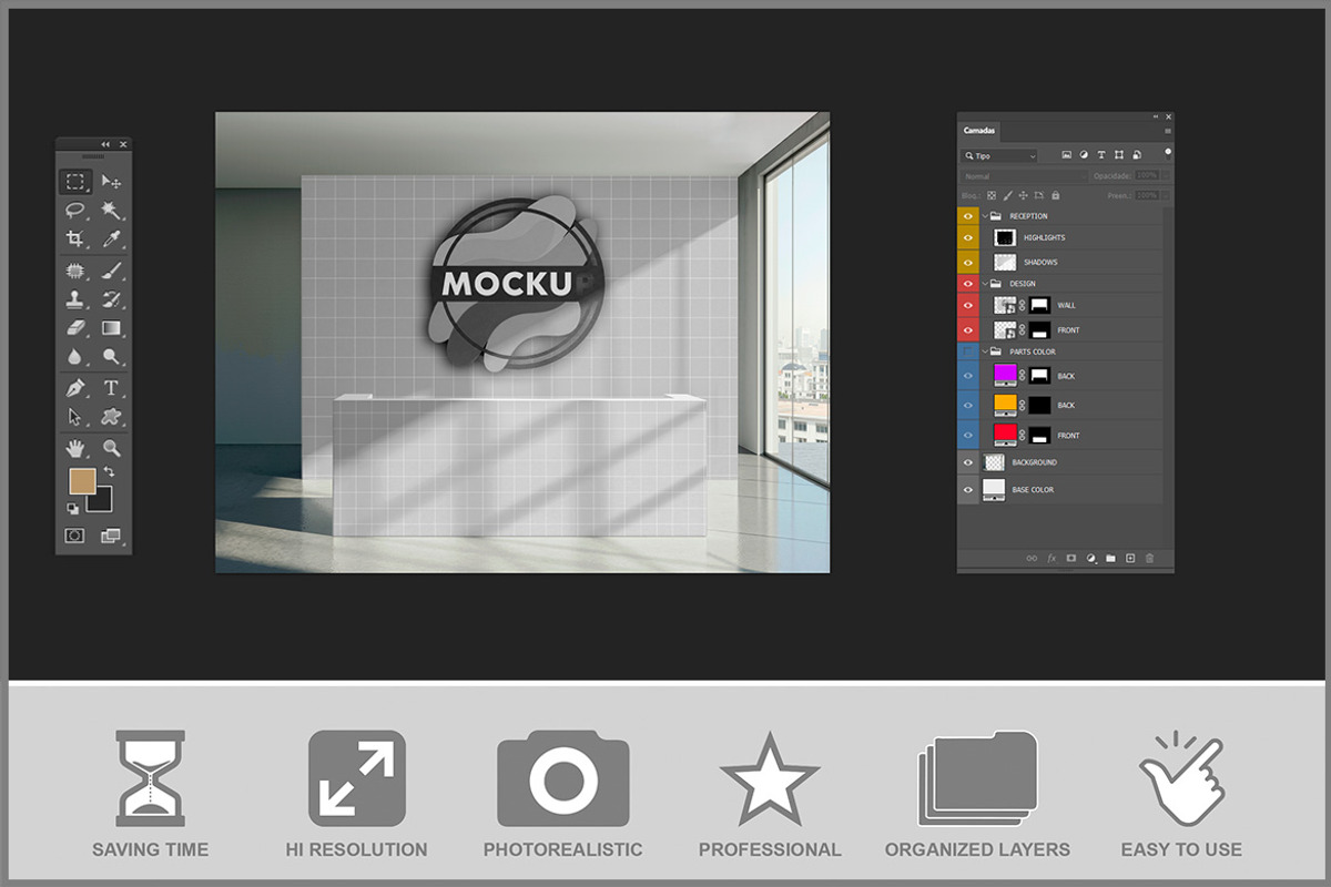 Reception Branding PSD, a Product Mockup by Bruno's Shop (Photo 2 of 3)